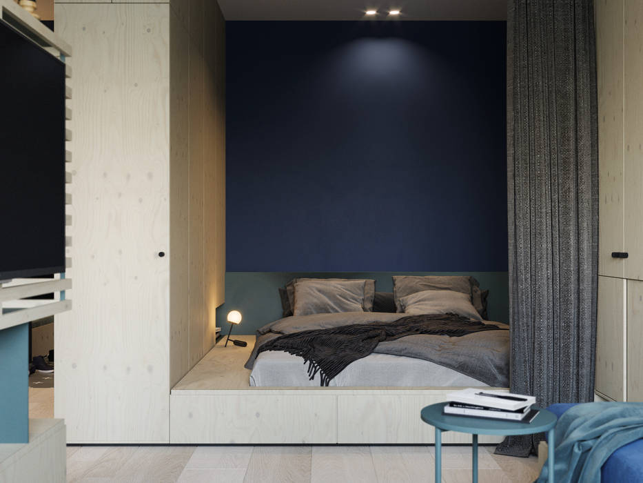 Апартаменты Plywood, Suiten7 Suiten7 Small bedroom Wood Wood effect