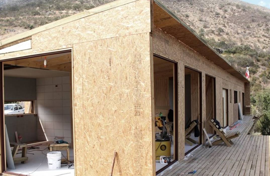 Vivienda de paneles sip, KIT ARMABLE SIPCORDILLERA Casas de madera Madera Acabado en madera