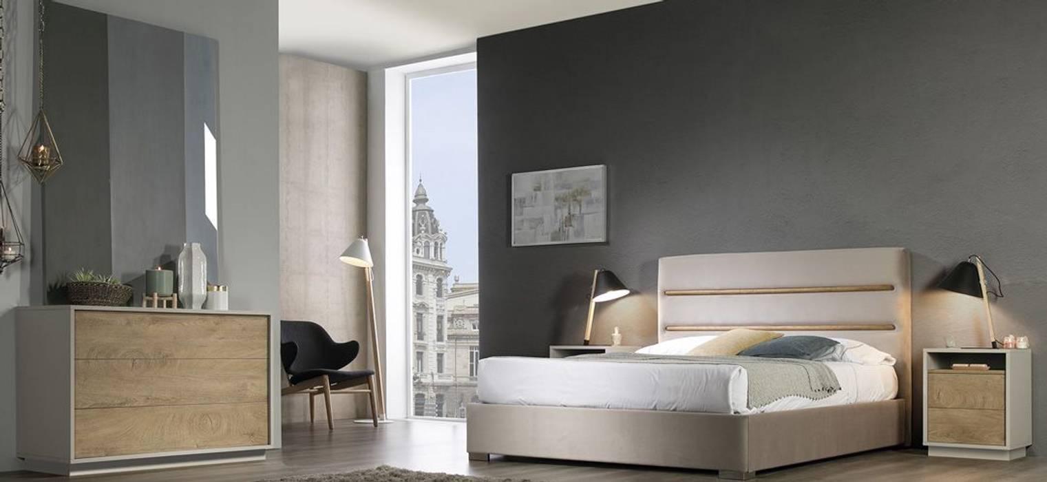 Mobiliário de quarto Bedroom Furniture AMLAS https://www.intense-mobiliario.com/pt/quartos/19837-quarto-amlas.html, Intense mobiliário e interiores Intense mobiliário e interiores Kamar Tidur Modern Beds & headboards