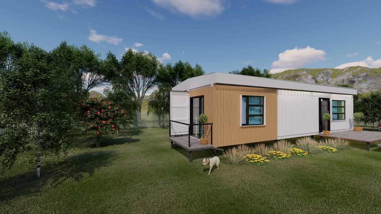 Canada Container House , Cemile Ozkan Kayacik Mimarlik Ofisi Cemile Ozkan Kayacik Mimarlik Ofisi Prefabricated home Wood-Plastic Composite