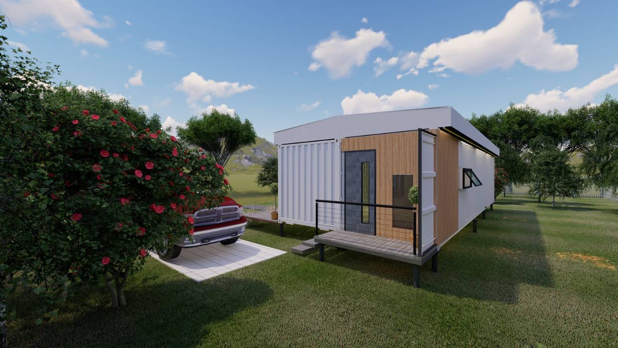 2 Bedroom Container House Cemile Ozkan Kayacik Mimarlik Ofisi Prefabrik ev Ahşap-Plastik Kompozit