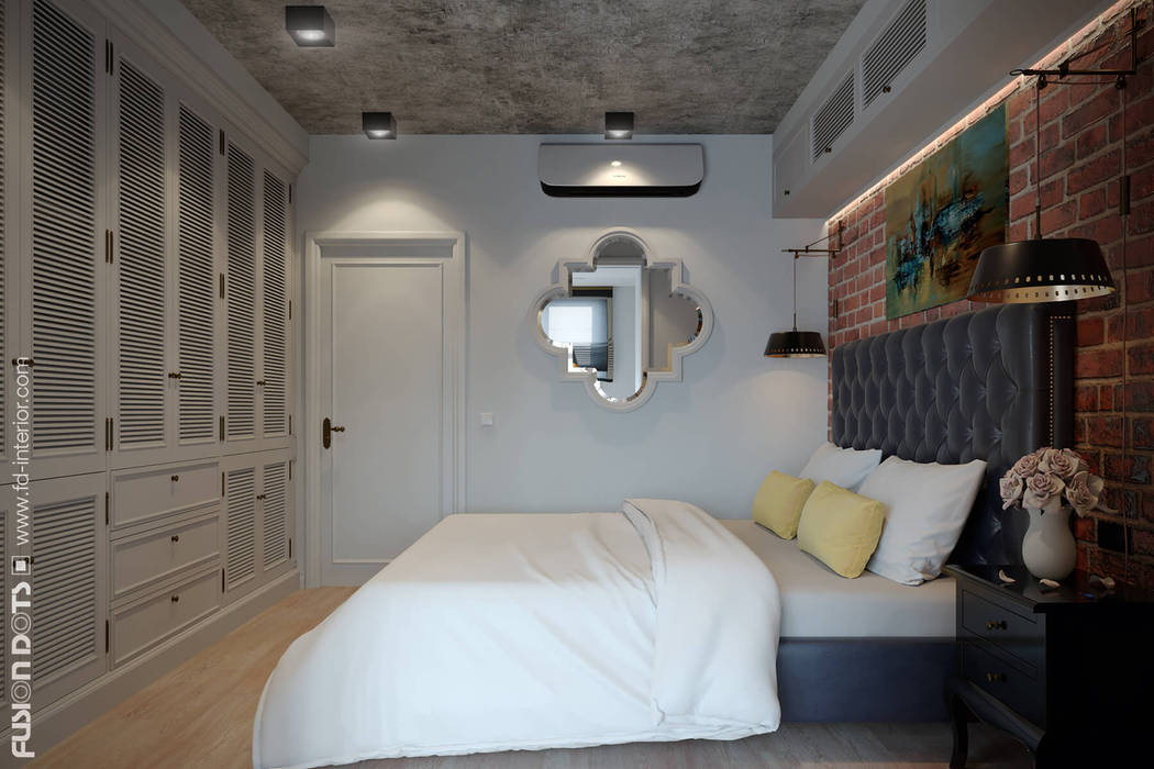Спальня Fusion Dots Спальня в эклектичном стиле