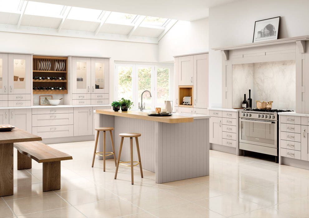 Cartmel Cashmere Fitted Kitchens London Metro Wardrobes London Cocinas de estilo moderno Estanterías y gavetas