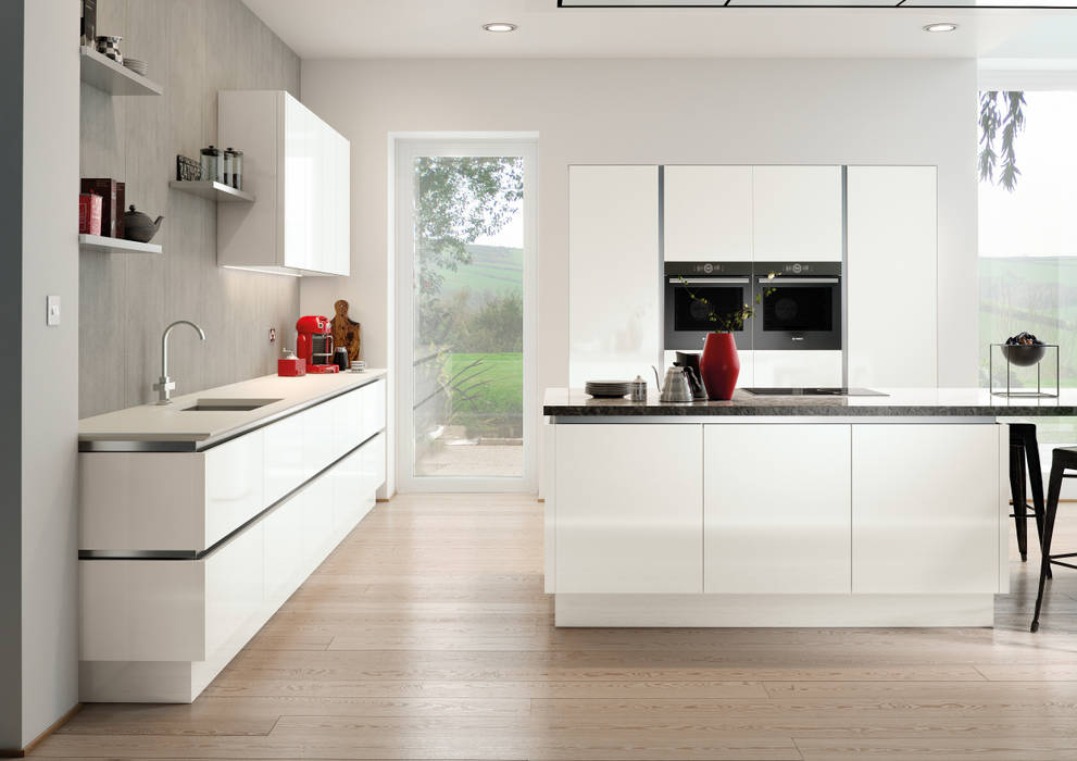 Vivo gloss white fitted kitchens london | homify