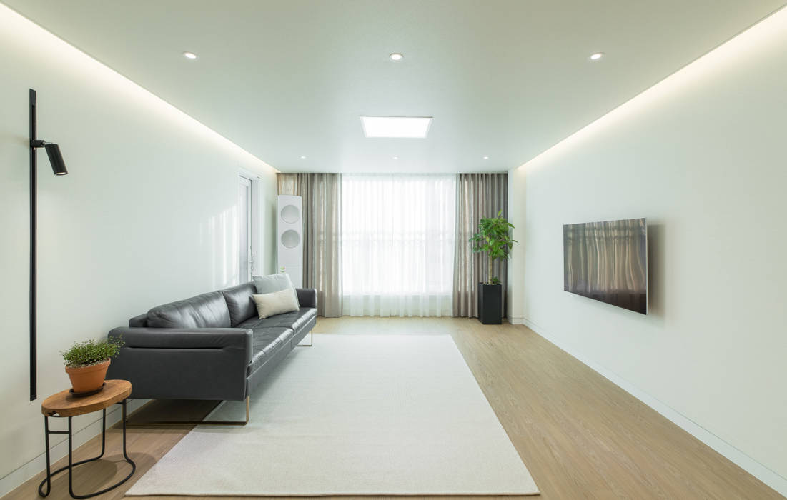 새터마을 모아미래도 25평 아파트 인테리어, 모아디랩 모아디랩 Modern living room