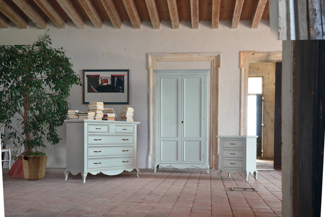 Casa Shabby Chic, Idea Stile Idea Stile Dormitorios escandinavos Madera maciza Multicolor