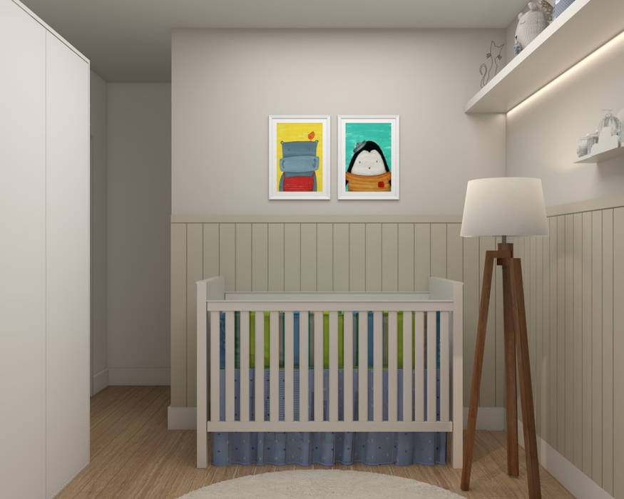 Quarto de Bebê, Studio MP Interiores Studio MP Interiores غرف الرضع MDF