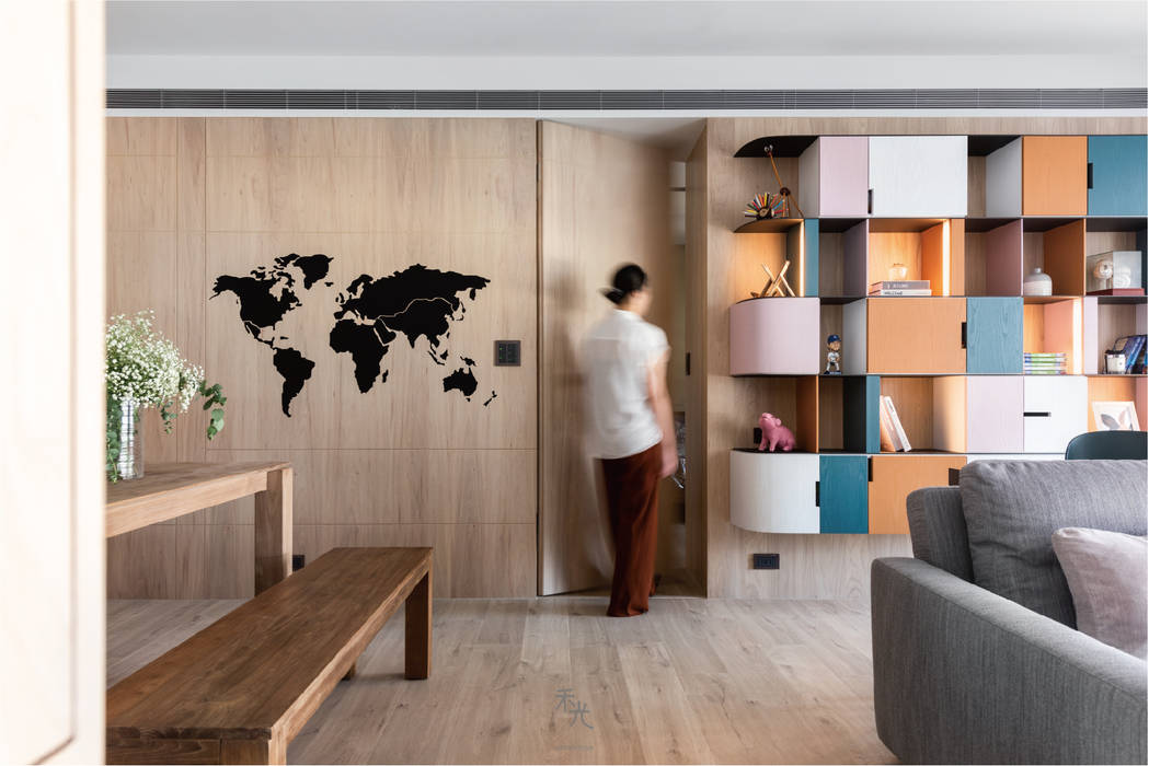 家, 禾光室內裝修設計 ─ Her Guang Design 禾光室內裝修設計 ─ Her Guang Design Zimmertür