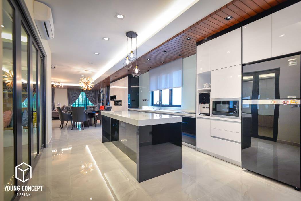 Semi-D @ Bukit Segar , Young Concept Design Sdn Bhd Young Concept Design Sdn Bhd Modern style kitchen