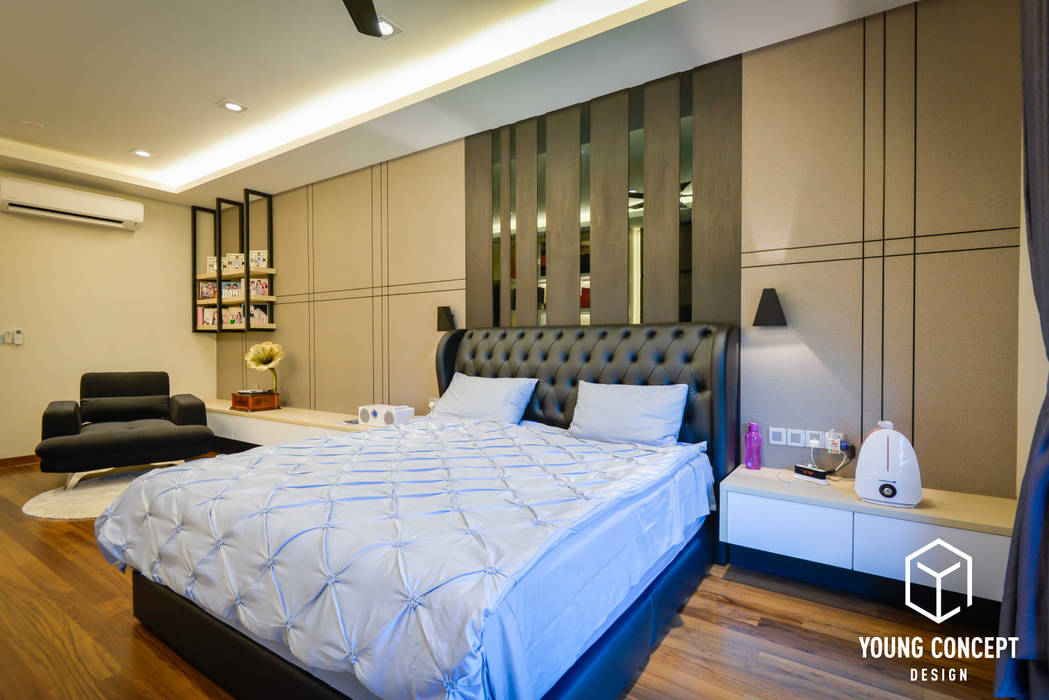 Semi-D @ Bukit Segar , Young Concept Design Sdn Bhd Young Concept Design Sdn Bhd Modern style bedroom