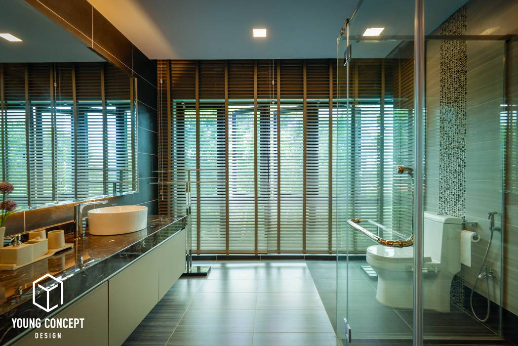 Semi-D @ Bukit Segar , Young Concept Design Sdn Bhd Young Concept Design Sdn Bhd Modern style bathrooms