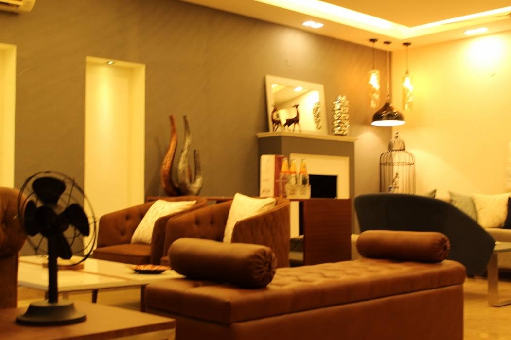 ANAND HOUSE, NEW DELHI, be ZEN Design be ZEN Design Modern Living Room