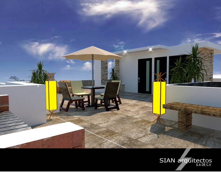 sian arquitectos, SIAN ARQUITECTOS SIAN ARQUITECTOS Balcony