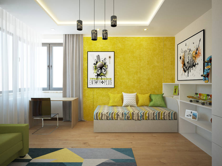 Загородный дом в г. Истра, lesadesign lesadesign Boys Bedroom