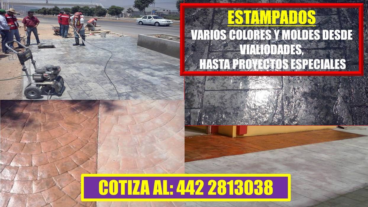 Acabado estampado Grupo Cpiva Acabados en concreto Pisos Concreto