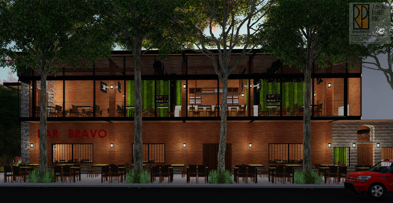 Bar B, Ramírez Pons Arquitectos Ramírez Pons Arquitectos พื้นที่เชิงพาณิชย์ บาร์และคลับ