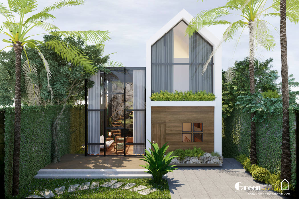 THIẾT KẾ BIỆT THỰ SÂN VƯỜN ECOPARK – THÁCH THỨC MỌI GIỚI HẠN, Green Interior Green Interior Casas estilo moderno: ideas, arquitectura e imágenes