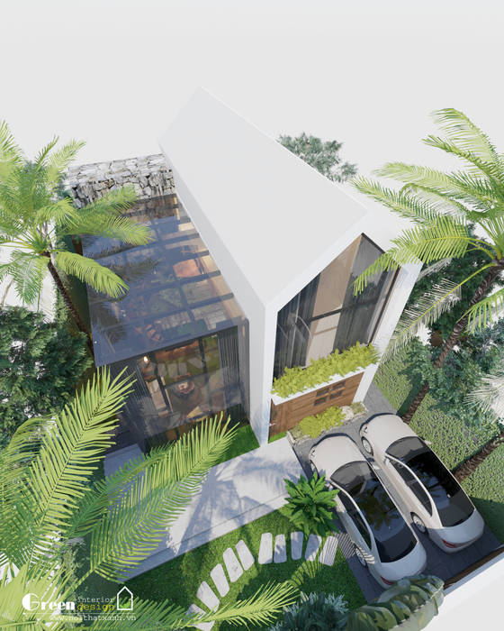 THIẾT KẾ BIỆT THỰ SÂN VƯỜN ECOPARK – THÁCH THỨC MỌI GIỚI HẠN, Green Interior Green Interior Moderne huizen