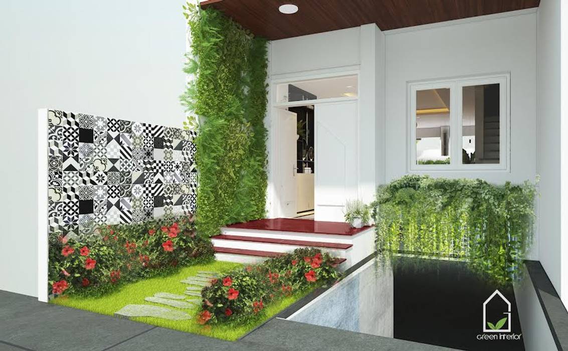 BIỆT THỰ VINHOME THĂNG LONG XANH NGÁT GIỮA LÒNG HÀ NỘI, Green Interior Green Interior Hiên, sân thượng phong cách hiện đại Plants & flowers