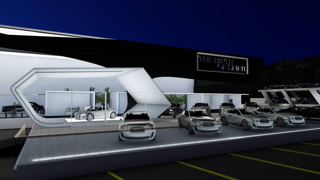 Propuesta Agencia Automotriz Rolls Royce , Arquitecto Ulises Almaguer Arquitecto Ulises Almaguer مساحات تجارية معارض سيارات