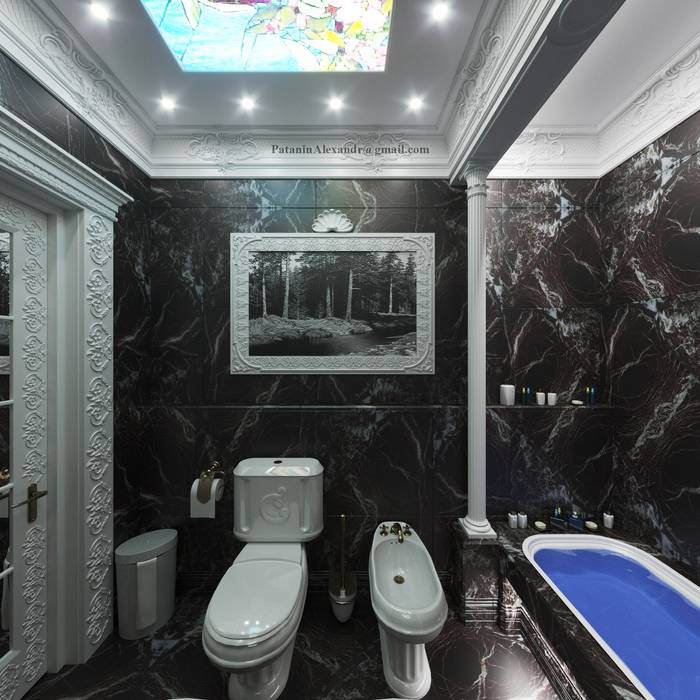 Bathroom. Ванная комната., Patanin Luxury Design Patanin Luxury Design Ванная в классическом стиле