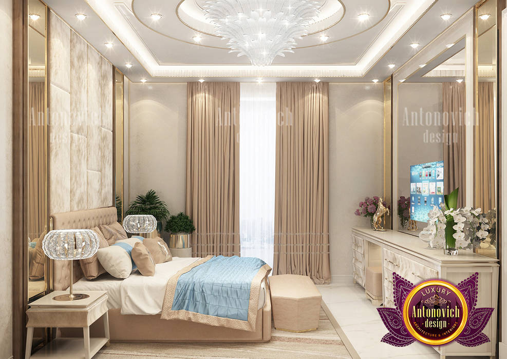 Outstanding Bedroom Interior Design Solutions, Luxury Antonovich Design Luxury Antonovich Design