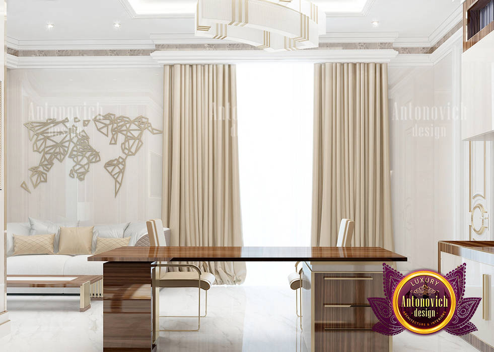 Elegant Modern Home Office Design, Luxury Antonovich Design Luxury Antonovich Design