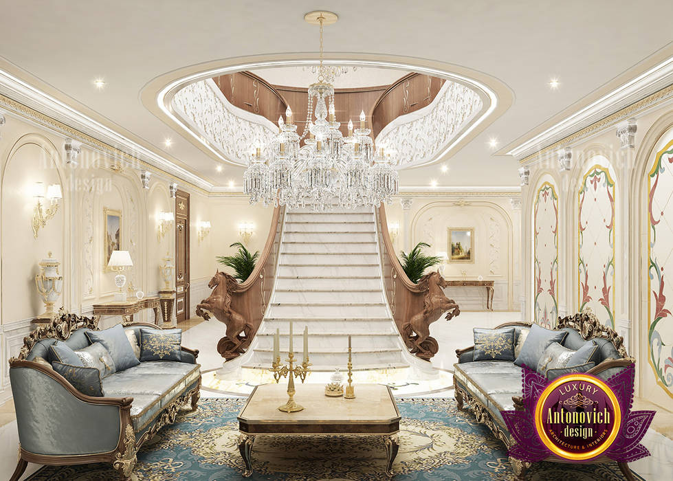 Newly Beautiful Staircase For Interior By Luxury Antonovich