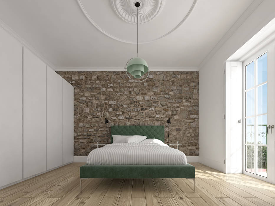 homify Minimalist bedroom Stone