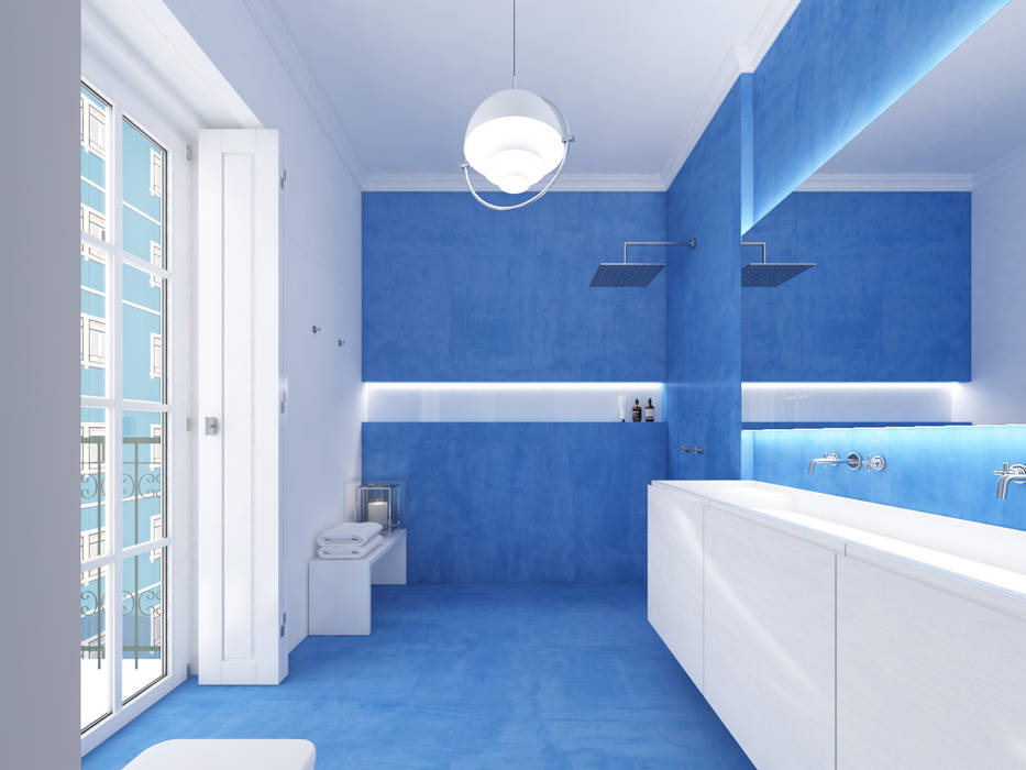 Minimalist style bathroom by martimsousaemelo Minimalist Concrete