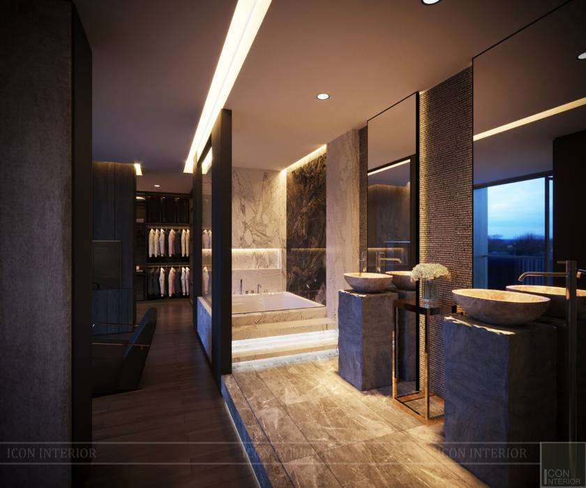 Nóng bỏng như THIẾT KẾ CĂN HỘ "KHỦNG" LANDMARK 1!, ICON INTERIOR ICON INTERIOR Phòng tắm phong cách hiện đại