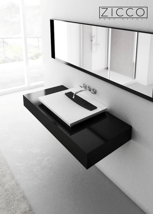 Black & White Badewanne Waschtisch, ZICCO GmbH - Waschbecken und Badewannen in Blankenfelde-Mahlow ZICCO GmbH - Waschbecken und Badewannen in Blankenfelde-Mahlow Ruang Komersial Marmer Pusat Eksibisi