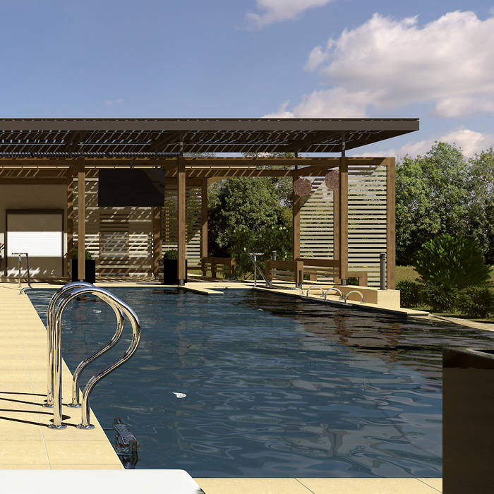 SPA зона отдыха с бассейном объемом 120 м3., MXM Design/Architecture Studiо MXM Design/Architecture Studiо Infinity pool سنگ مرمر