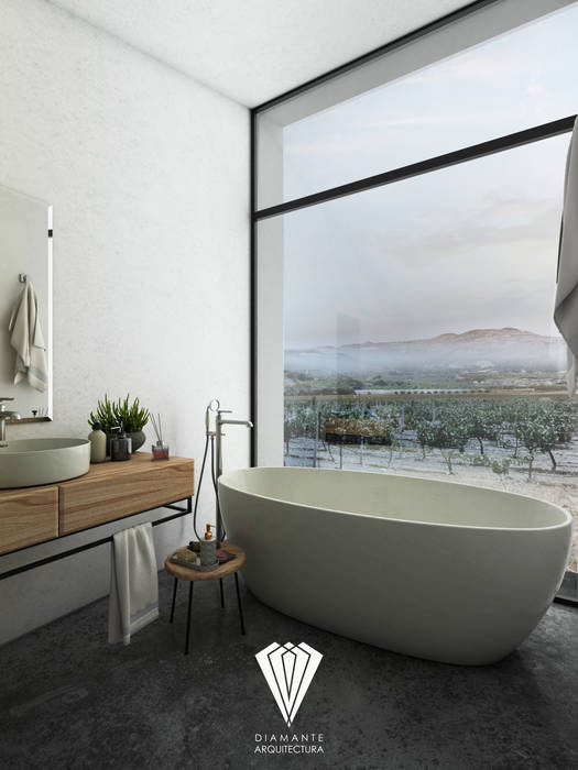 Baño baños mediterráneos de diamante arquitectura mediterráneo | homify