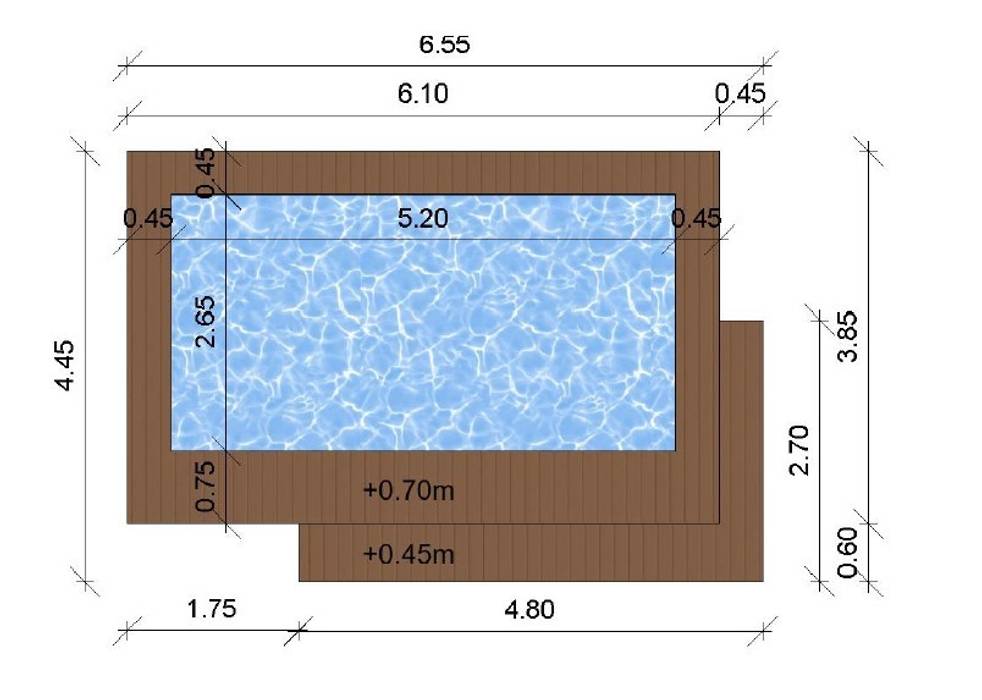 Misure homify Piscina moderna