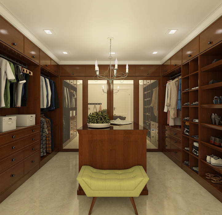 Remodelación de walk in closet, SEVARK SEVARK غرفة الملابس