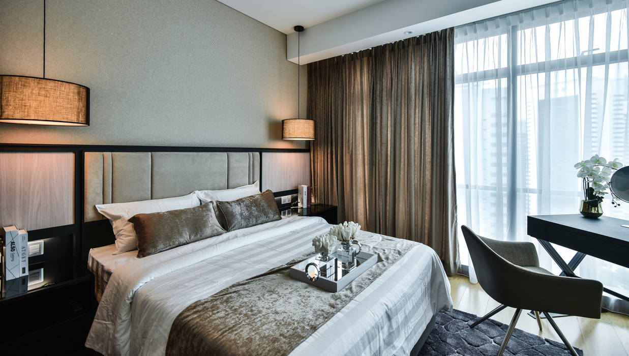 Ritz Carlton Residence Kuala Lumpur, Blaine Robert Design Sdn. Bhd. Blaine Robert Design Sdn. Bhd. Modern style bedroom