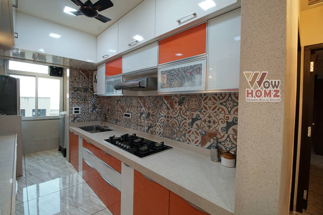 Shekhar Salunkhe - 3BHK @ Mumbai , Wow Homz Wow Homz Kleine keuken Glas