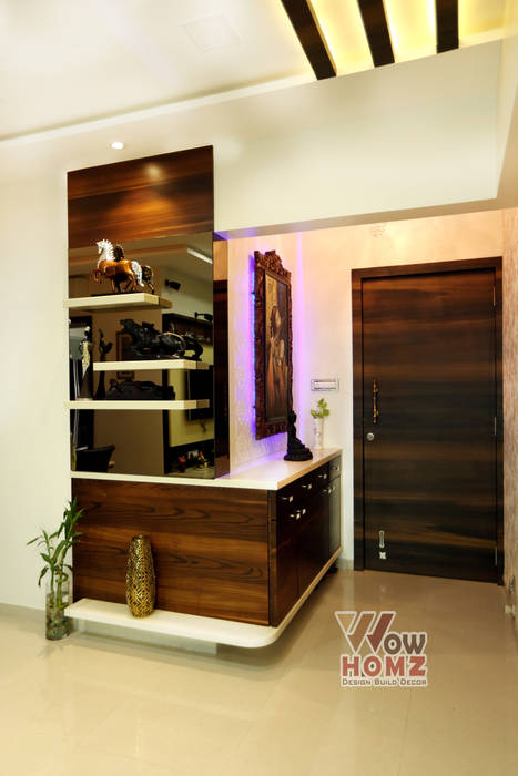 Foyer Area Wow Homz Modern living room Solid Wood Multicolored Foyer Area,Entrance Design