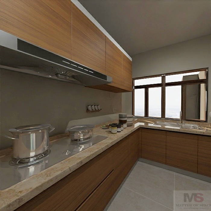 kitchen design Matter Of Space Pvt Small kitchens Quartz