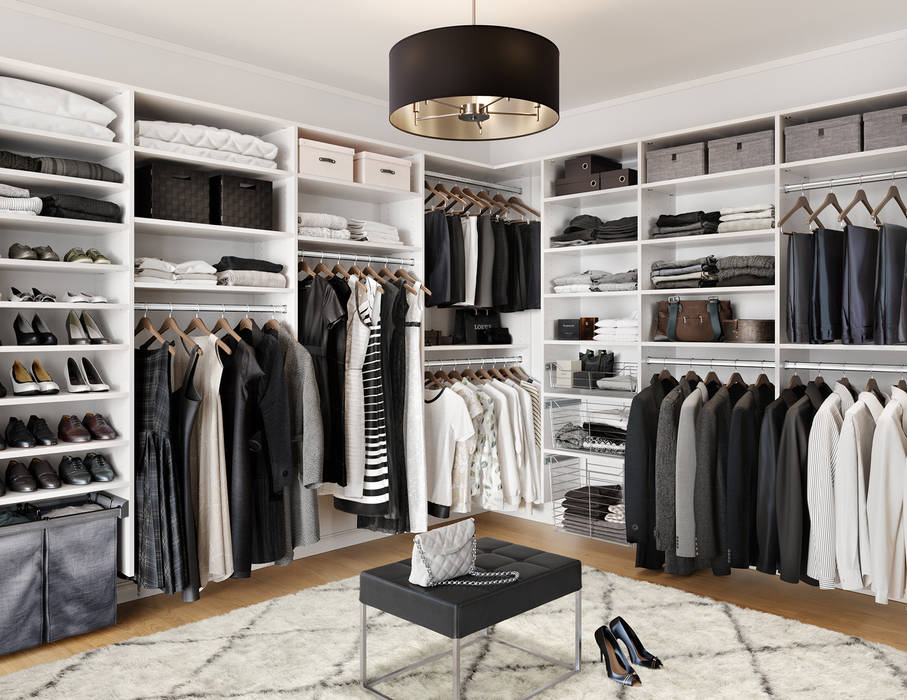 Vestidor, California Closets California Closets Classic style dressing room