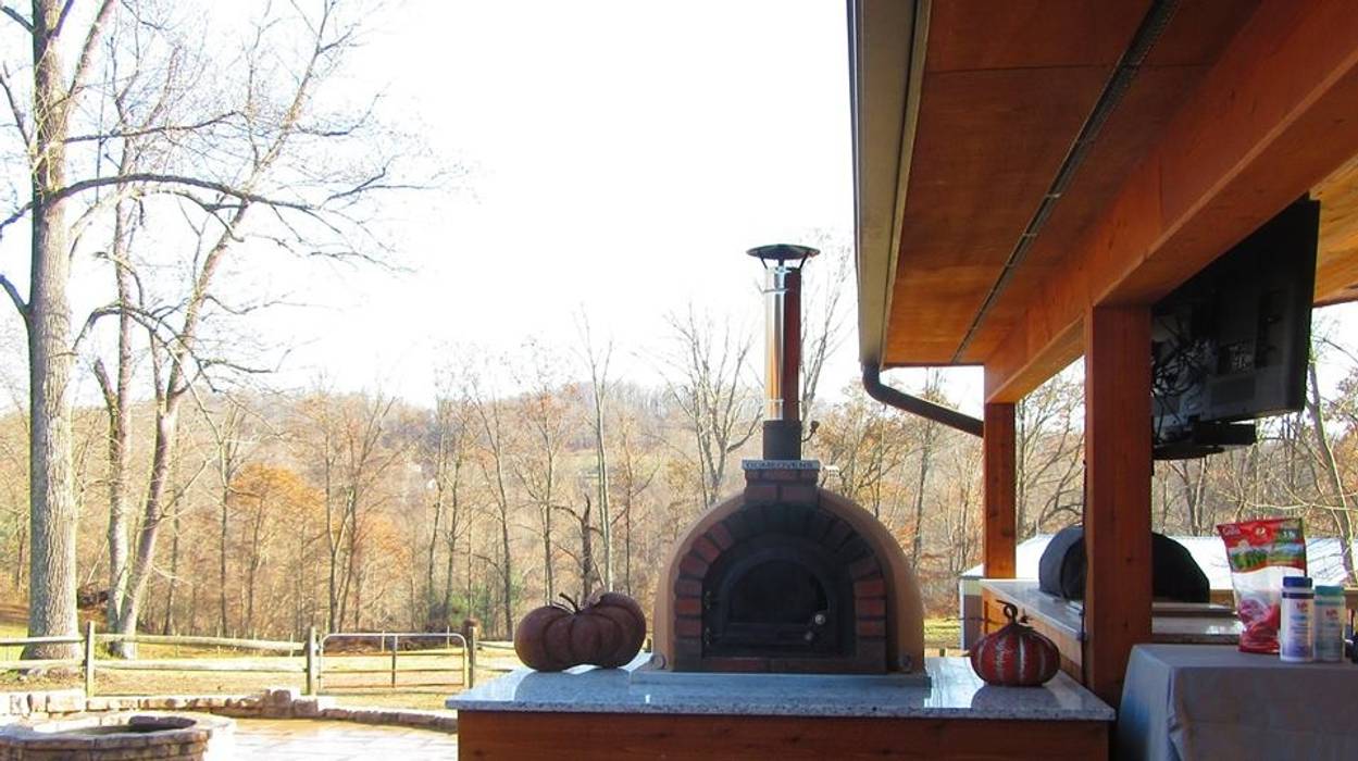 Wood - fired pizza oven , Dome Ovens® Dome Ovens® 地中海風 庭