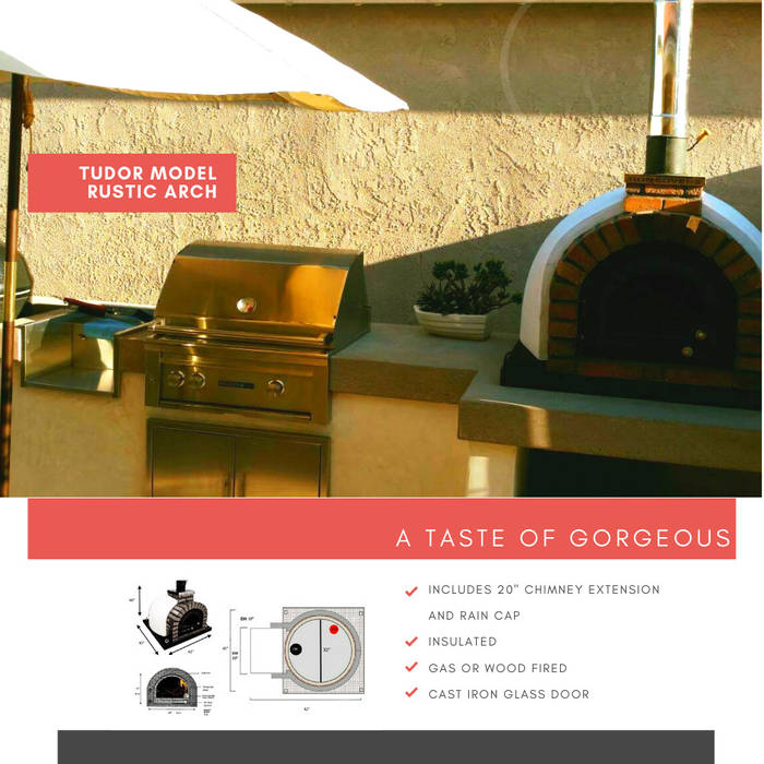 Wood - fired pizza oven , Dome Ovens® Dome Ovens® Jardines mediterráneos