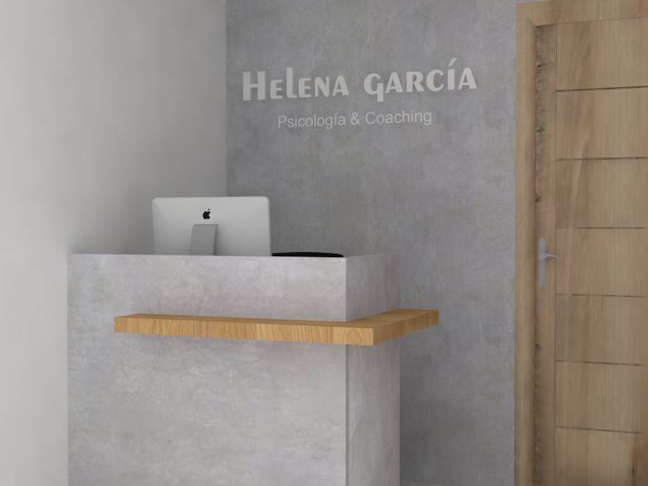 Recepción consultorio Helena García, Decó ambientes a la medida Decó ambientes a la medida พื้นที่เชิงพาณิชย์ อาคารสำนักงาน ร้านค้า