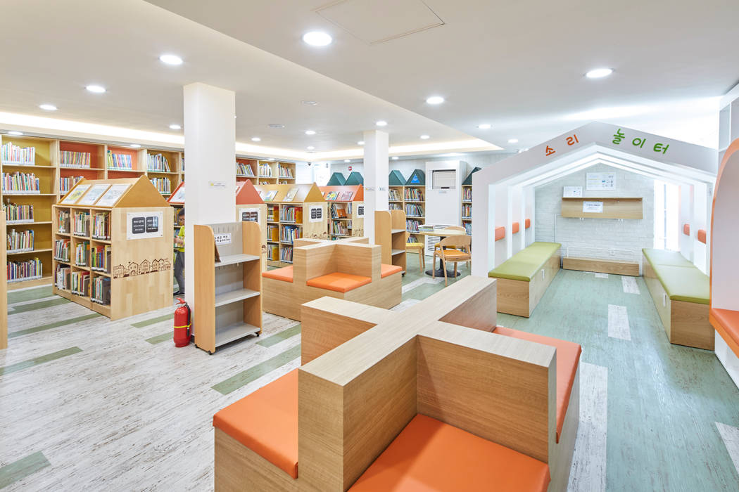 서초 서리풀광장 어린이 도서관 (2018), 한성모듈러(주) 한성모듈러(주) Commercial spaces Exhibition centres