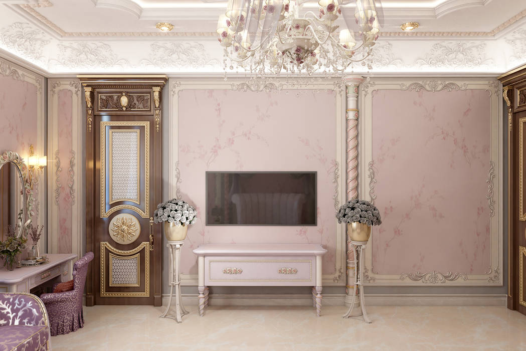Children's Elegant Bedroom, Luxury Antonovich Design Luxury Antonovich Design