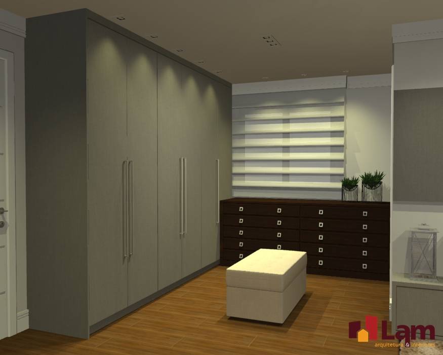 Apto. Condominium Club, LAM Arquitetura | Interiores LAM Arquitetura | Interiores Modern style bedroom