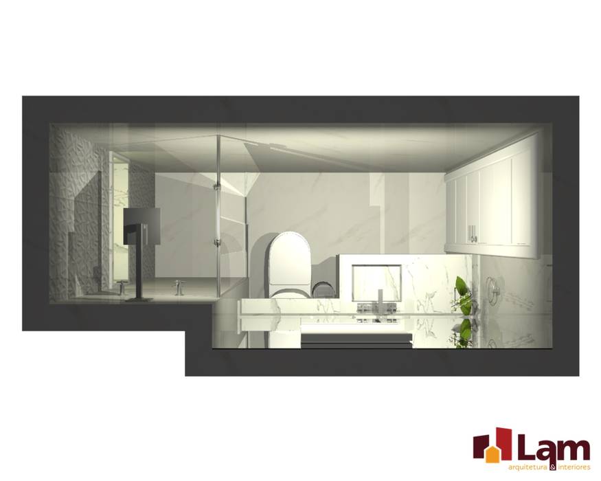 Apto. Condominium Club LAM Arquitetura | Interiores Casas de banho modernas