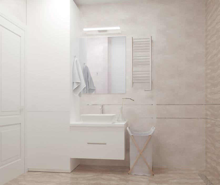 1-к квартира в ЖК Ямайка, Molyako Design Molyako Design Modern Bathroom