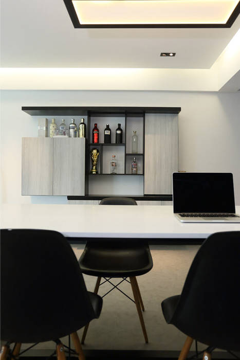 Built-in display cabinet Monoloft Minimalist living room